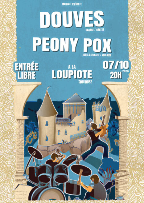 DOUVES (garage) + PEONY POX (rock alternatif) @ La Loupiote, sam 07/10/2023