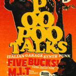 Affiche du concert de POO POO TALKS + FIVEBUCKS + M.I.T au Ravelin le 25/04/2026 (Artwork by @kutbruno)
